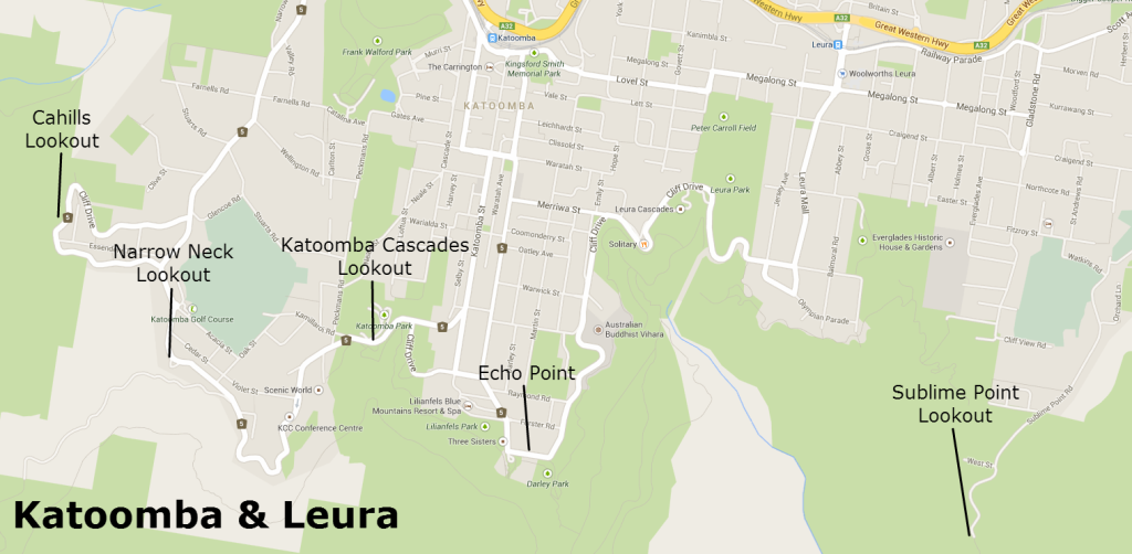 Katoomba Leura Map