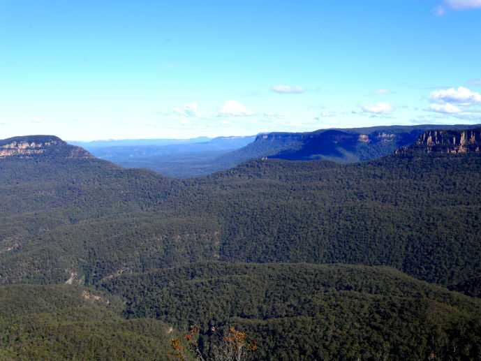 Looking down the Jamison Valley from Echo Point