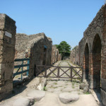 Ruins over Pompeii
