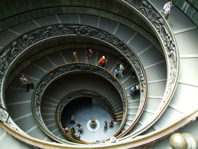 Vatican Museums spiral staircase