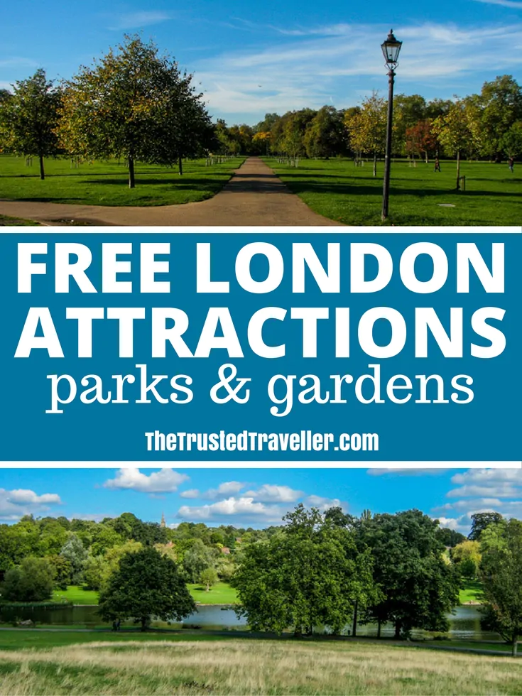 Explore London's parks and gardens for free including Hyde Park and Hampsted Heath - 30 Free London Attractions - The Trusted Traveller