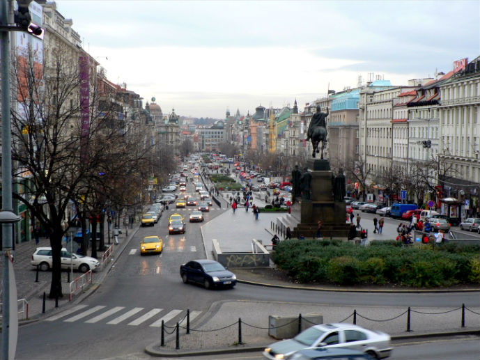 Wenceslas Square (photo by lostajy on flickr) - Things to Do in Prague - The Trusted Traveller