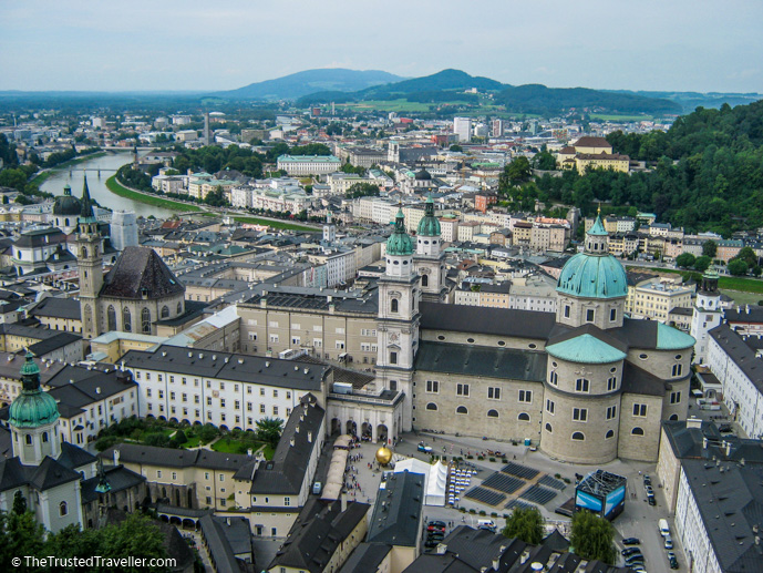 The beautiful view from Hohensalzburg Fortress - Things to Do in Salzburg - The Trusted Traveller