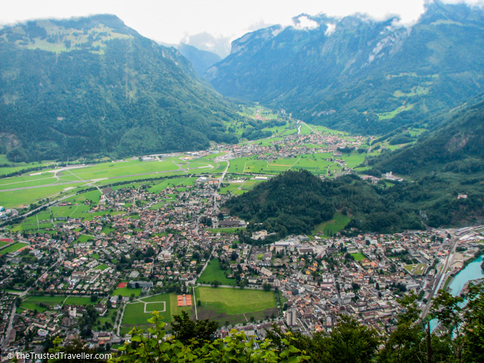 A birds eye view of Interlaken from Harder Kulm - Things to Do in Interlaken - The Trusted Traveller