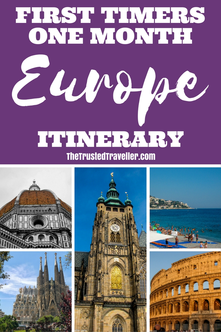 First Timers One Month Europe Itinerary - The Trusted Traveller