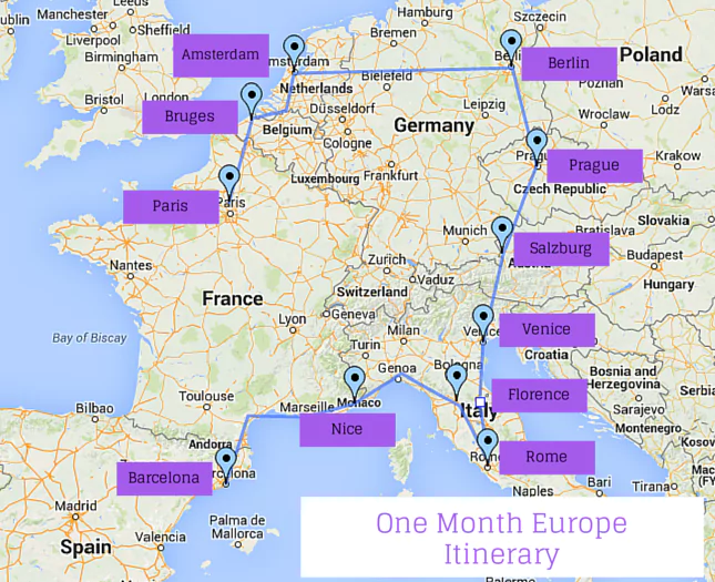 First Timers One Europe Itinerary - The Trusted Traveller