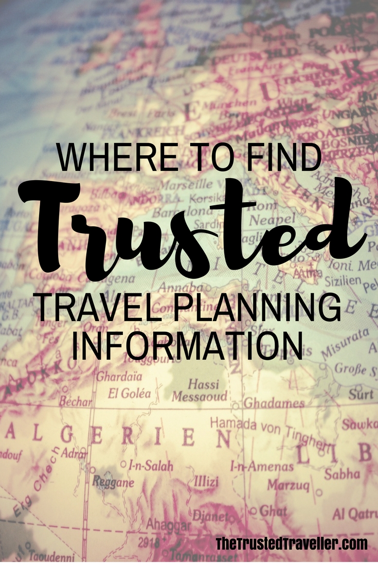 With so much information on the internet, where do you find trusted travel planning information? My travel planning post will tell you exactly where you should be looking for trusted sources when planning you next vacation - The Trusted Traveller
