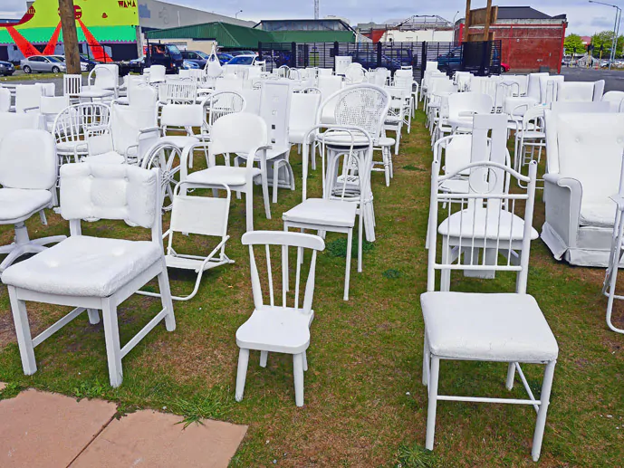 185 Empty Chairs in remembrance of the 185 people who lost their lives in the earthquake - Things to Do in Christchurch - The Trusted Traveller