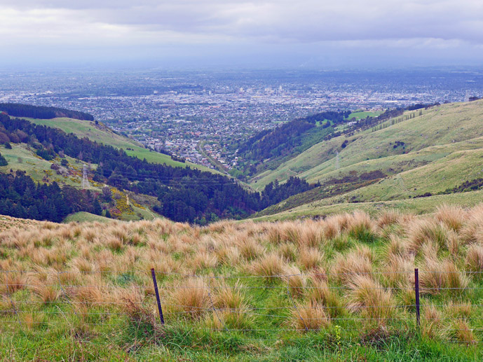 Looking down over Christchurch from The Port Hills on Summit Road, Sugarloaf Scenic Reserve - Things to Do in Christchurch - The Trusted Traveller