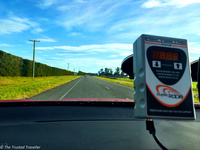 Tourism Radio guiding us through New Zealand - Driving from Christchurch to Marlborough - The Trusted Traveller