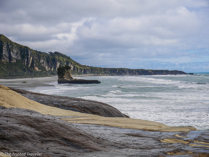 The coast at the end of the Truman Tracki - Driving New Zealand's Wild West Coast - Things to See & Do - The Trusted Traveller