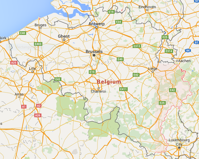 Belgium Map - Belgium Travel Guide - The Trusted Traveller