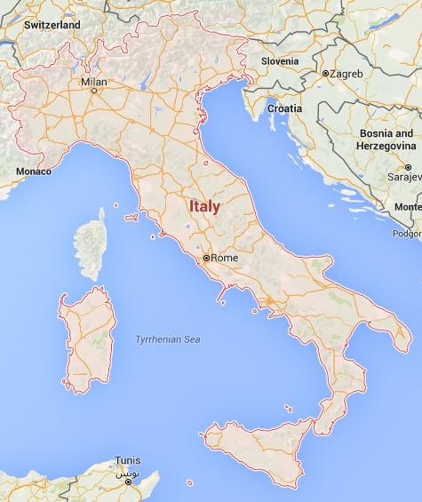 Italy Map 