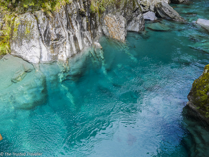The Blue Pools - The Spectacular Drive from Franz Josef to Queenstown - The Trusted Traveller