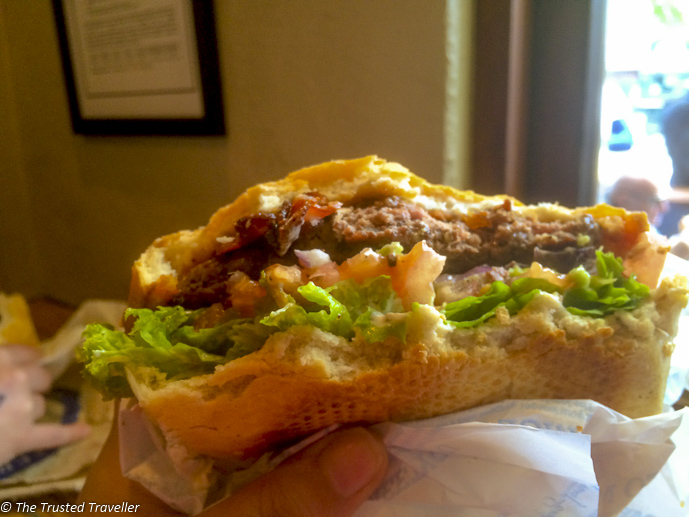 Super juicy beef burger from Ferg Burger - Things to Do in Queenstown - The Trusted Traveller