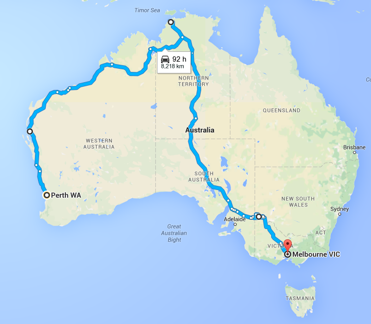 free road trip planner australia