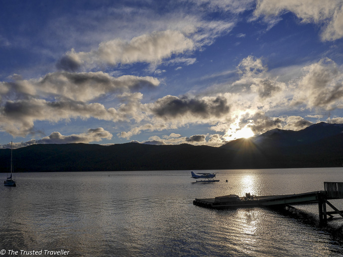 Sunset on Lake Te Anau - Our Journey to Milford Sound - In Photos - The Trusted Traveller