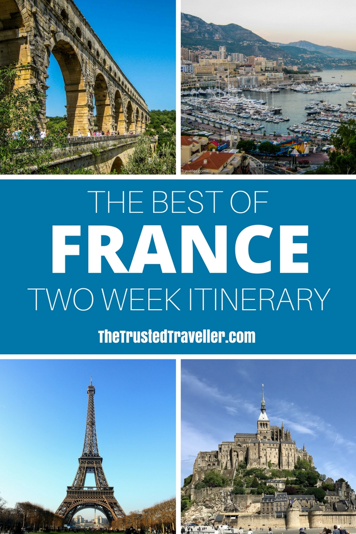 two week driving tour of france