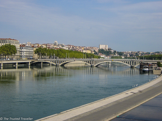By the river in Lyon - The Best of France: A Two Week Itinerary - The Trusted Traveller