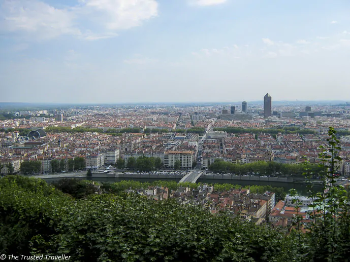 Lyon from Fourviere - The Best of France: A Two Week Itinerary - The Trusted Traveller