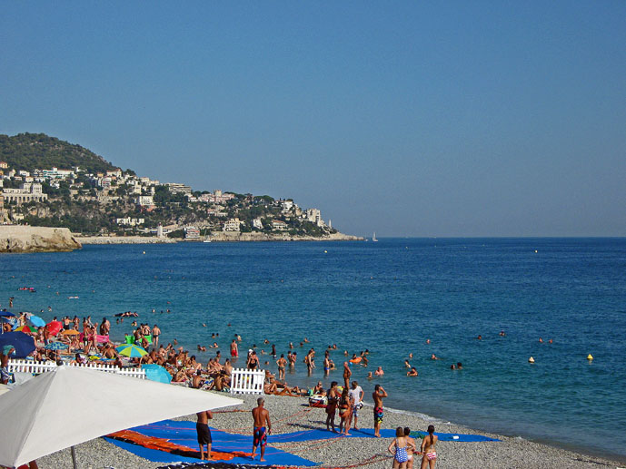 Pebble beach in Nice - The Best of France: A Two Week Itinerary - The Trusted Traveller