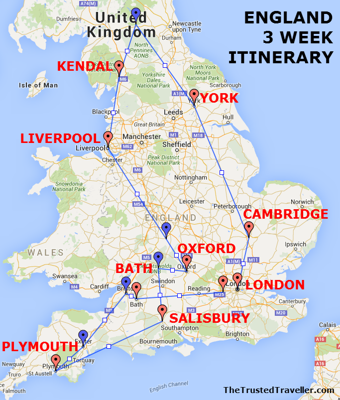 5 day tours of england