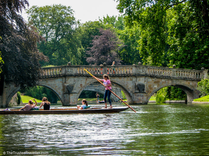 Punting on the River Cam, Cambridge - See the Best of England: A Three Week Itinerary - The Trusted Traveller