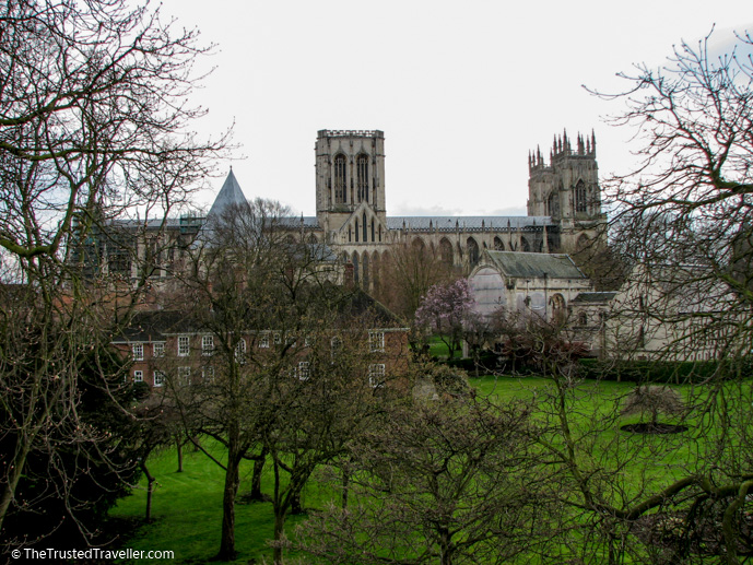 View of the Cathedral form the City Walls, York - See the Best of England: A Three Week Itinerary - The Trusted Traveller