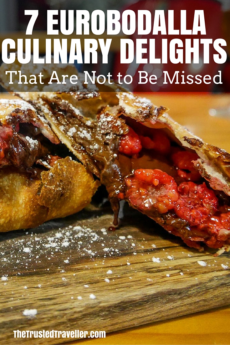 Calzone Dolce at Sams Pizzeria, Raspberry and Dark Chocolate Calzone - 7 Eurobodalla Culinary Delights That Should Not to Be Missed - The Trusted Traveller