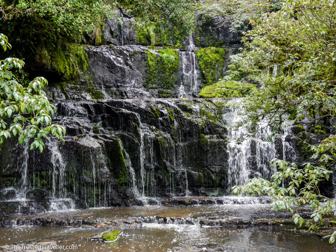 Purakaunui Falls - 7 Easy Walks in The Catlins, New Zealand - The Trusted Traveller