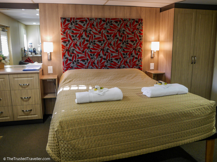Our comfortable Stateroom - Our Luxury Murray River Cruise Aboard the PS Murray Princess - The Trusted Traveller
