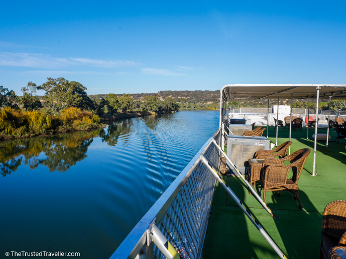 Enjoying the views from the Sundeck aboard the PS Murray Princess - Our Luxury Murray River Cruise Aboard the PS Murray Princess - The Trusted Traveller