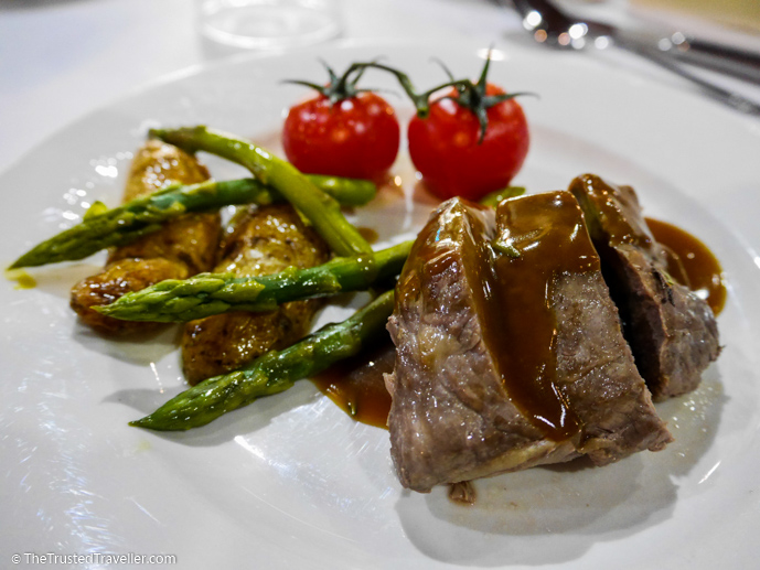 Grilled lamb with veg and saute potatoes - Our Luxury Murray River Cruise Aboard the PS Murray Princess - The Trusted Traveller