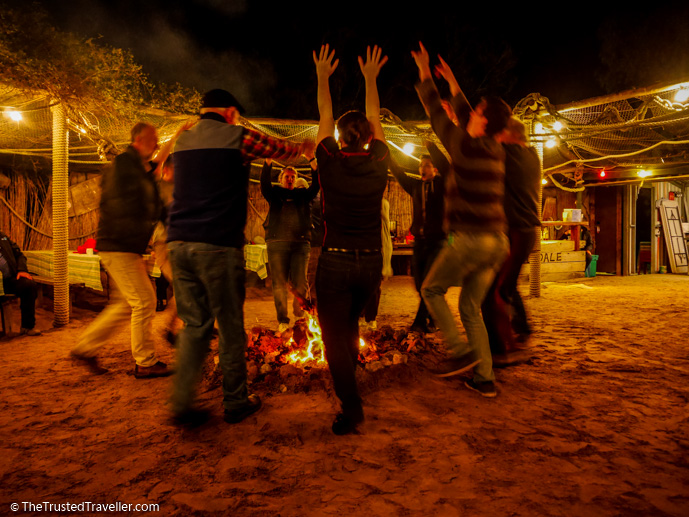 Entertainment by the crew around the campfire - Our Luxury Murray River Cruise Aboard the PS Murray Princess - The Trusted Traveller