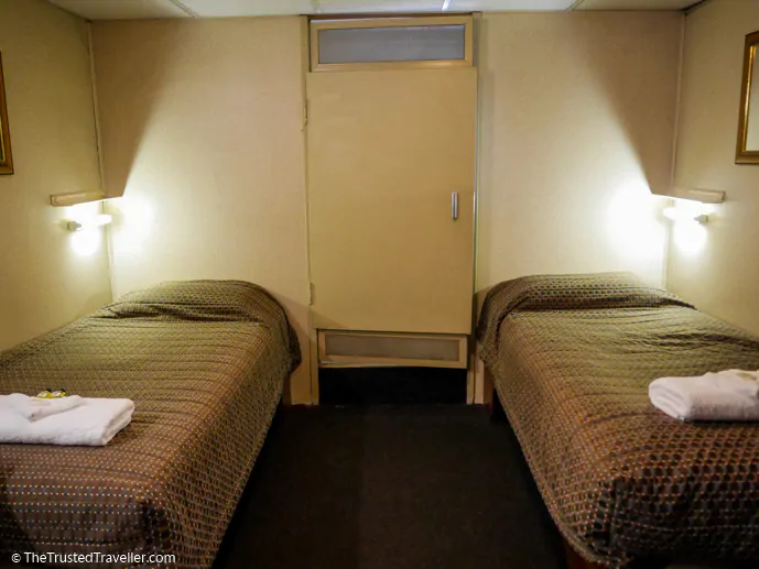 The interior of a typical inside or outside cabin - Our Luxury Murray River Cruise Aboard the PS Murray Princess - The Trusted Traveller