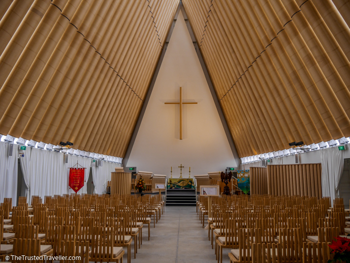 Cardboard Cathedral - Two Week New Zealand South Island Road Trip Itinerary - The Trusted Traveller