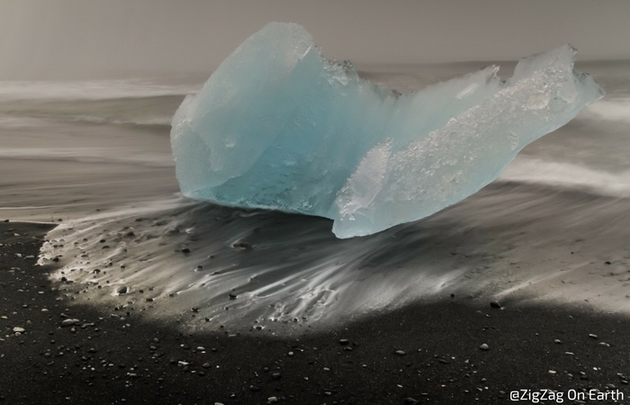 Jokulsarlon beach Iceland - 5 Stunning Stops on the South Coast of Iceland - The Trusted Traveller
