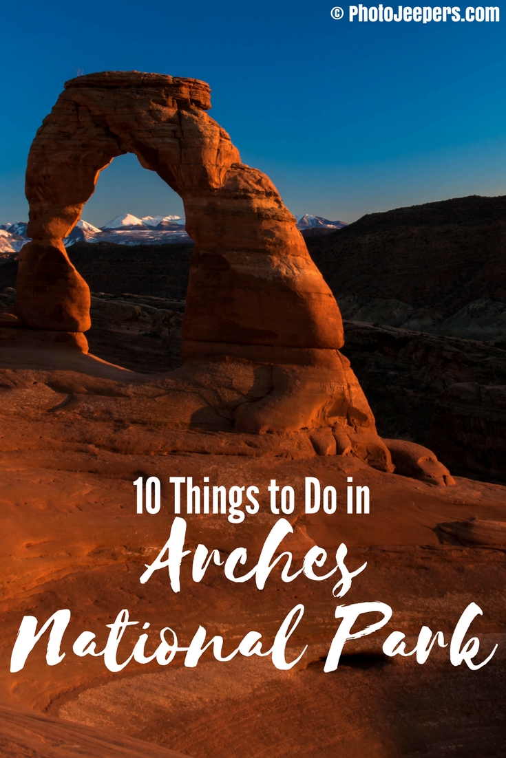 Delicate Arch sunset Arches National Park - 10 Things to Do in Arches National Park - The Trusted Traveller