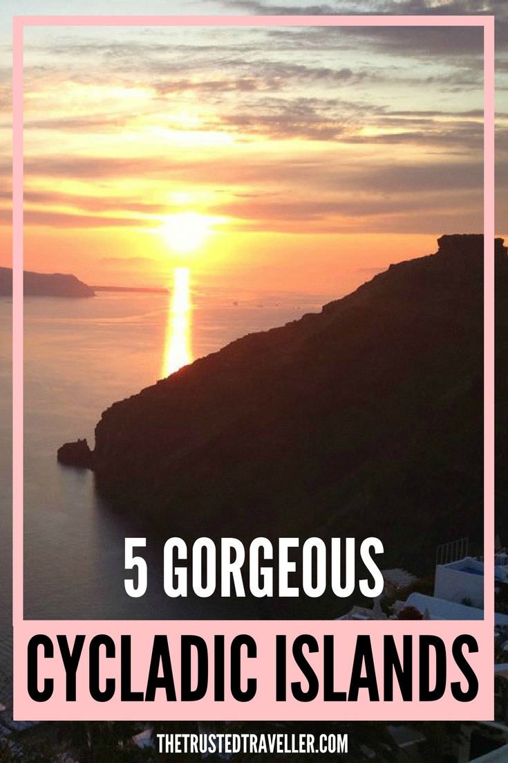 Santorini Sunsets - 5 Gorgeous Cycladic Islands to Visit - The Trusted Traveller