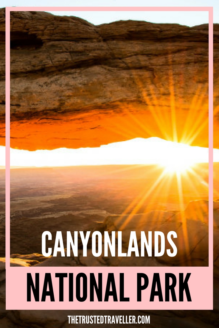 Sunset at Mesa Arch in Canyonlands National Park Utah - Canyonlands National Park - Island in the Sky - The Trusted Traveller