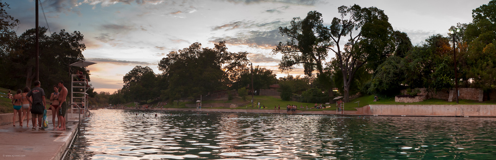 Barton Springs at Sunset - Planning a Trip to Austin, Texas - The Trusted Traveller