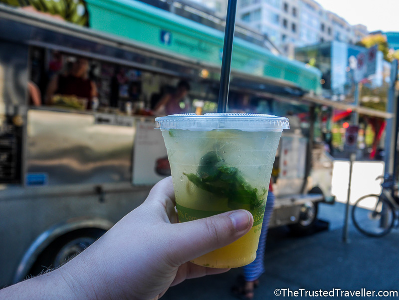 Ginger and Mint Iced Tea from Mom's Grilled Cheese - Tasting My Way Through Vancouver's Best Food Trucks - The Trusted Traveller