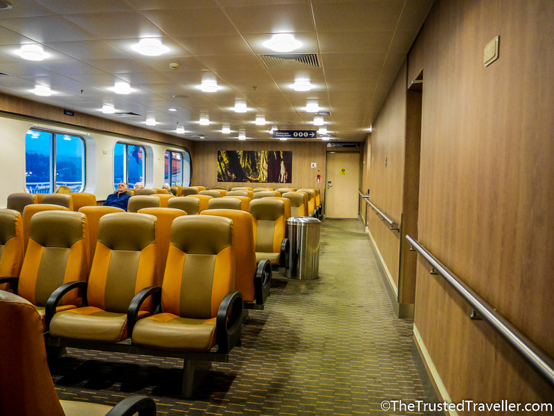 Inside seating on the BC Ferries Inside Passage Day Cruise - How to Cruise the Inside Passage for Cheap - The Trusted Traveller