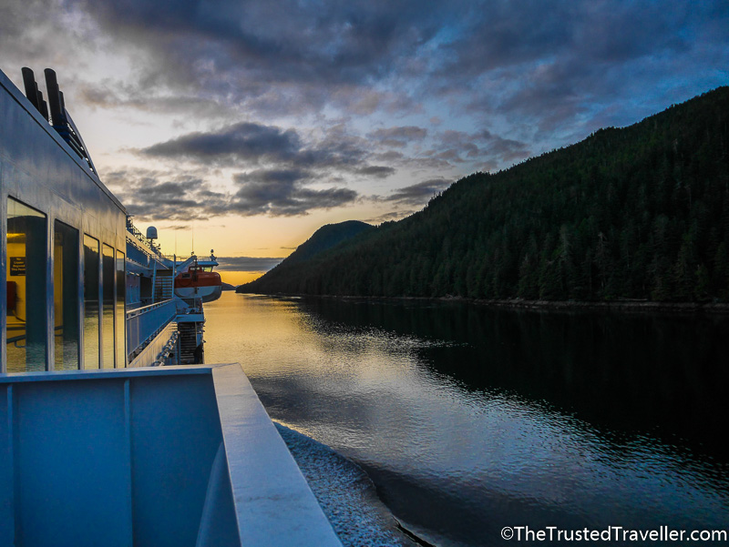 Sunset on the Inside Passage - How to Cruise the Inside Passage for Cheap - The Trusted Traveller