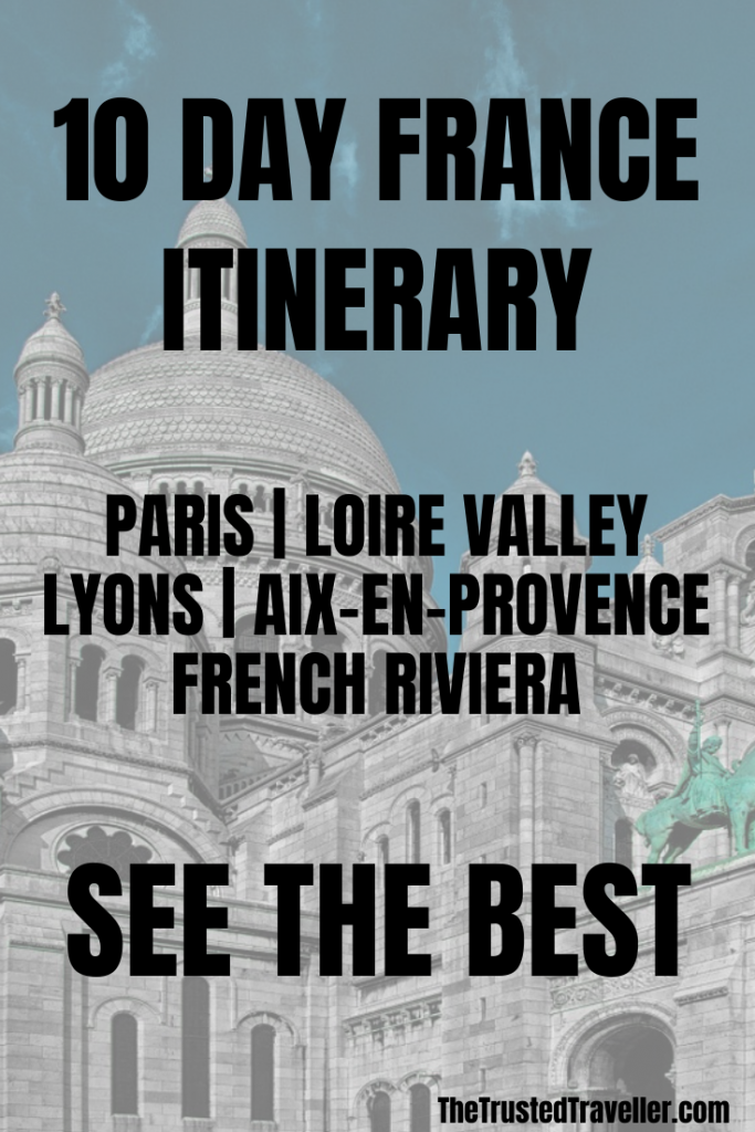 travel itinerary france