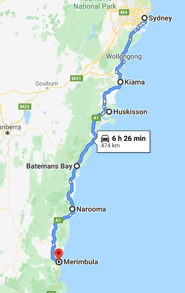 Map South Coast Nsw Two Week Nsw South Coast Road Trip Itinerary - (Updated 2022)